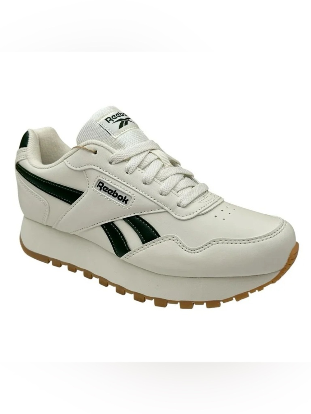 Rebook shoes - Green and white sneakers - everyday lifestyle wear